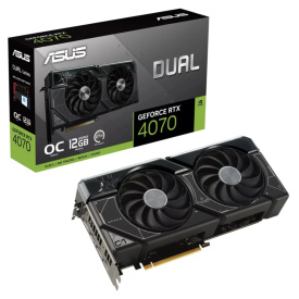 Видеокарта ASUS GeForce RTX 4070 DUAL 12 ГБ (DUAL 90YV0IZ2-M0NA00)