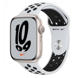 Смарт-часы Apple Watch Series 7 GPS 45mm Starlight Nike Aluminium (MKNA3)