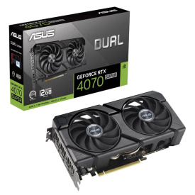 Видеокарта ASUS GeForce RTX 4070 SUPER Dual EVO Edition 12 ГБ (DUAL-RTX4070S-12G-EVO)