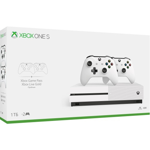 Игровая приставка MICROSOFT Xbox One S 1TB + 2 геймпада mobilecity59.ru в Перми