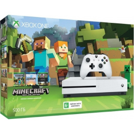 Игровая приставка Microsoft Xbox One S 500Gb Minecraft Edition