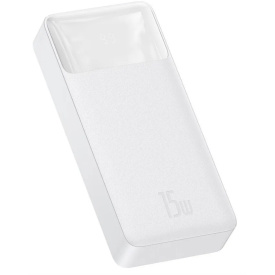 Внешний аккумулятор Baseus Bipow Digital Display Power bank 30000mAh 15W White (PPBD050202)