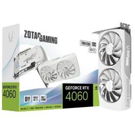 Видеокарта ZOTAC GeForce RTX 4060 Twin Edge OC White Edition 8 ГБ (ZT-D40600Q-10M)