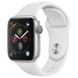 Смарт-часы Apple Watch Series 4 40mm Silver Aluminium White Sport Band