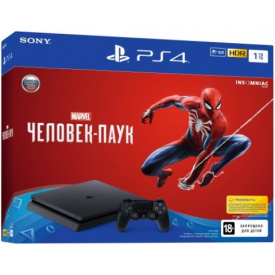 Игровая приставка SONY PlayStation 4 1Tb + Человек-паук