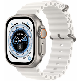 Смарт-часы Apple Watch Ultra GPS + Cellular, 49mm Titan White Ocean Band (MNH83)