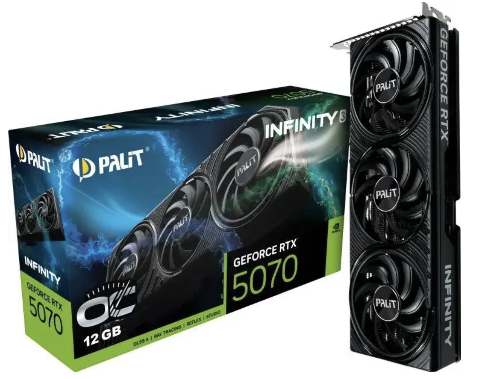 Видеокарта Palit GeForce RTX 5070 Infinity 3 OC [NE75070S19K9-GB2050S]