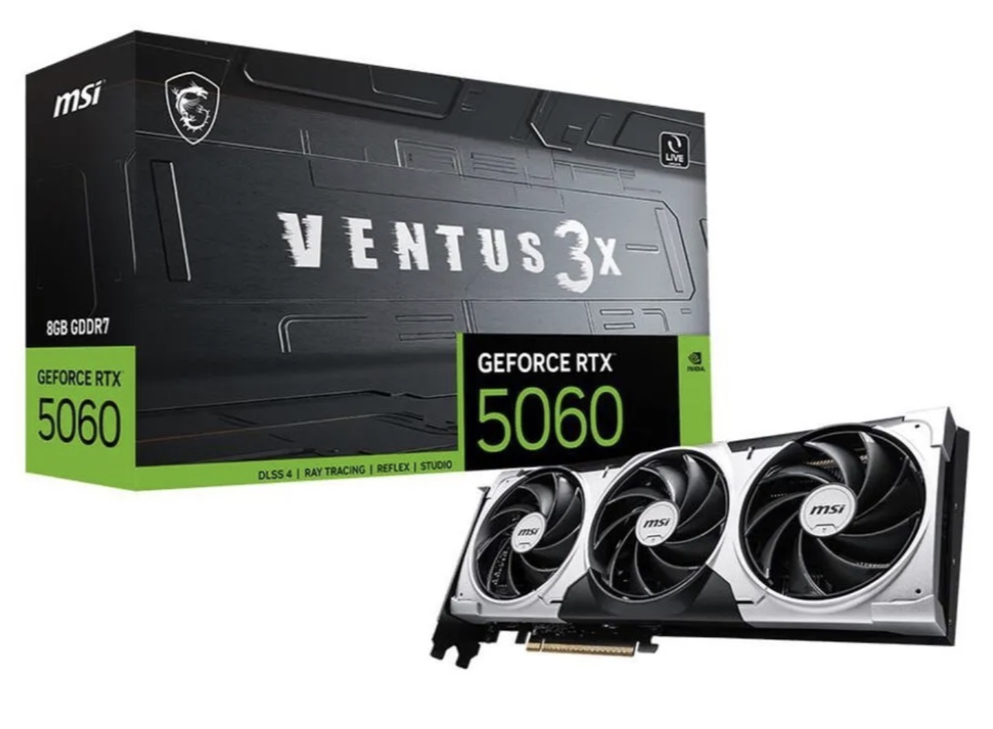 Видеокарта MSI GeForce RTX 5060 8G VENTUS 3X (G5060-8V3)