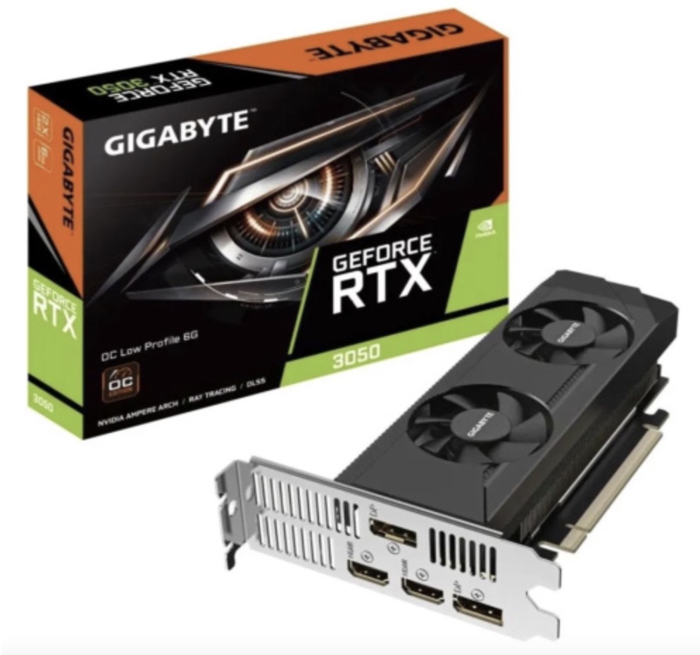 Видеокарта Gigabyte GeForce RTX 3050 6 ГБ (GV-N3050OC-6GL)