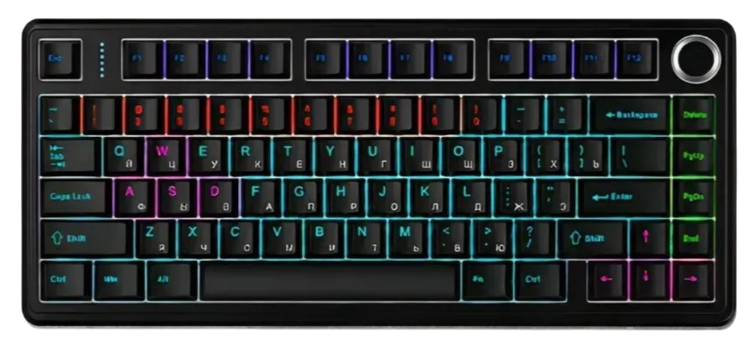 Игровая клавиатура Aula F75 Leobog Blue Switch Black