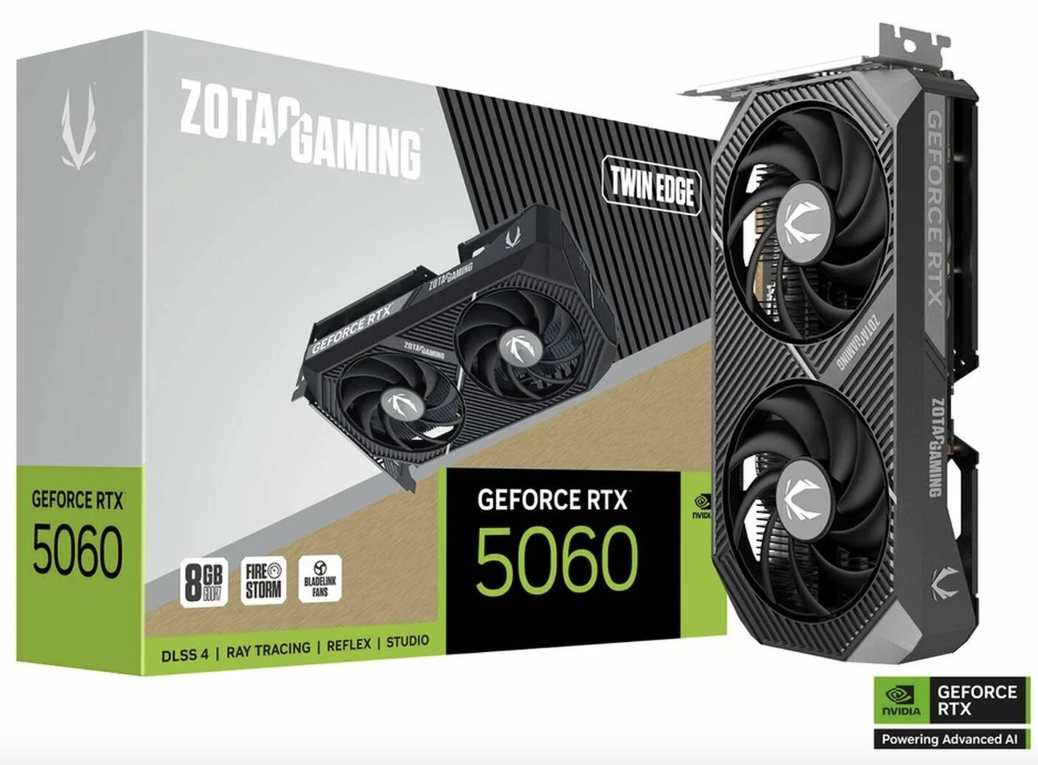 Видеокарта Zotac GeForce RTX 5060 TWIN EDGE 8GB (ZT-B50600E-10M)
