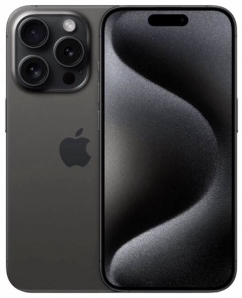 Смартфон Apple iPhone 15 Pro (Black Titanium, 256Gb, eSIM)