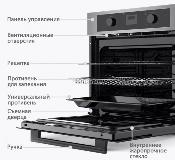 Электрический духовой шкаф Comfee CBO721AX