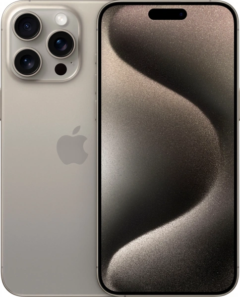 Смартфон Apple iPhone 15 Pro Max (Natural Titanium, 1Tb, SIM+eSIM)