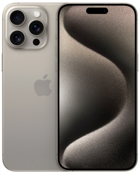 Смартфон Apple iPhone 15 Pro (Natural Titanium, 256Gb, eSIM)