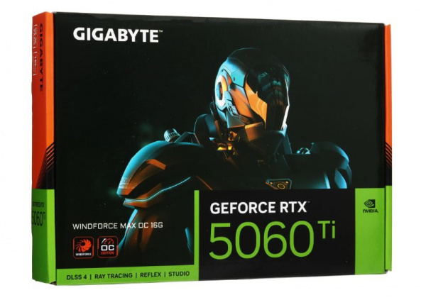 Видеокарта GIGABYTE GeForce RTX 5060 Ti WINDFORCE MAX OC [GV-N506TWF2MAX OC-16GD]