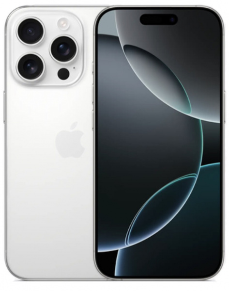 Смартфон Apple iPhone 16 Pro (White Titanium, 128Gb, SIM+SIM)
