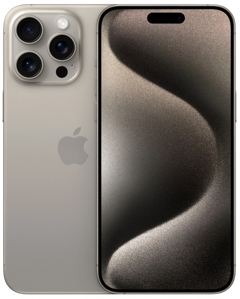 Смартфон Apple iPhone 15 Pro Max (Natural Titanium, 256Gb, eSIM)