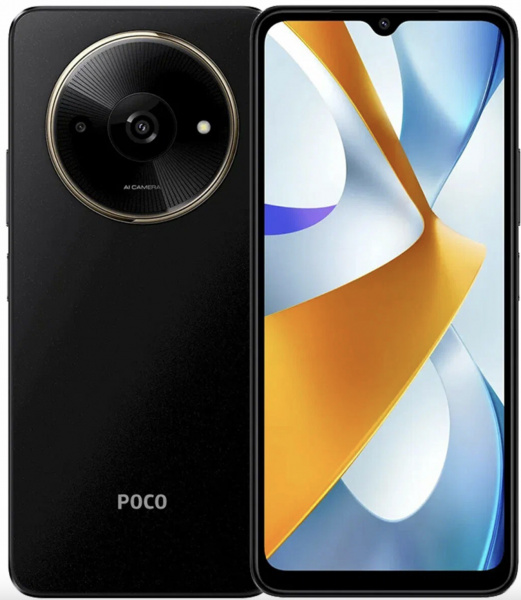 Смартфон Xiaomi POCO C61 3/64 ГБ Black
