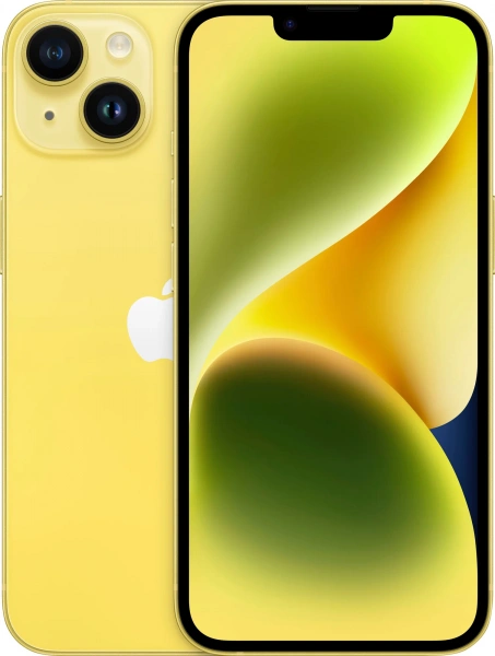 Смартфон Apple iPhone 14 (Yellow, 128Gb, SIM+eSIM)