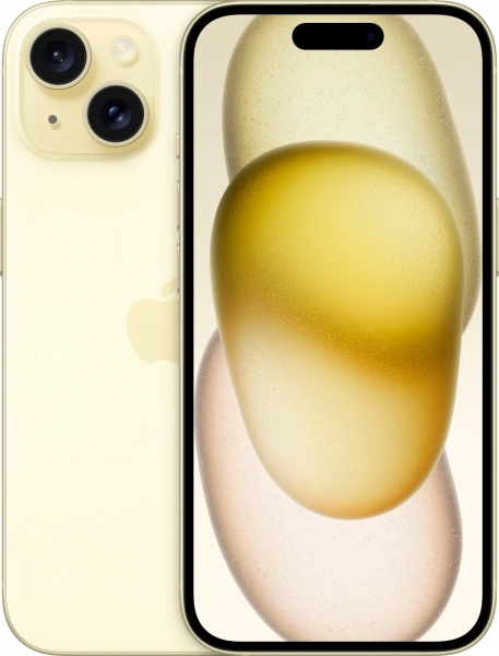 Смартфон Apple iPhone 15 (Yellow, 256Gb, SIM+eSIM)