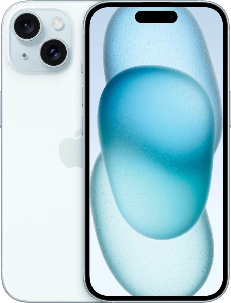 Смартфон Apple iPhone 15 (Blue, 128Gb, SIM+eSIM)