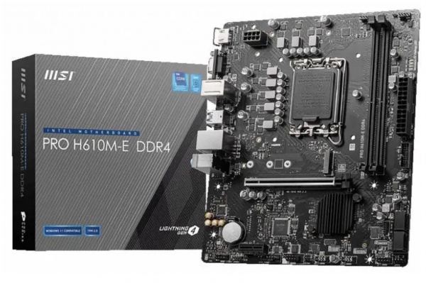 Материнская плата MSI PRO H610M-E DDR4